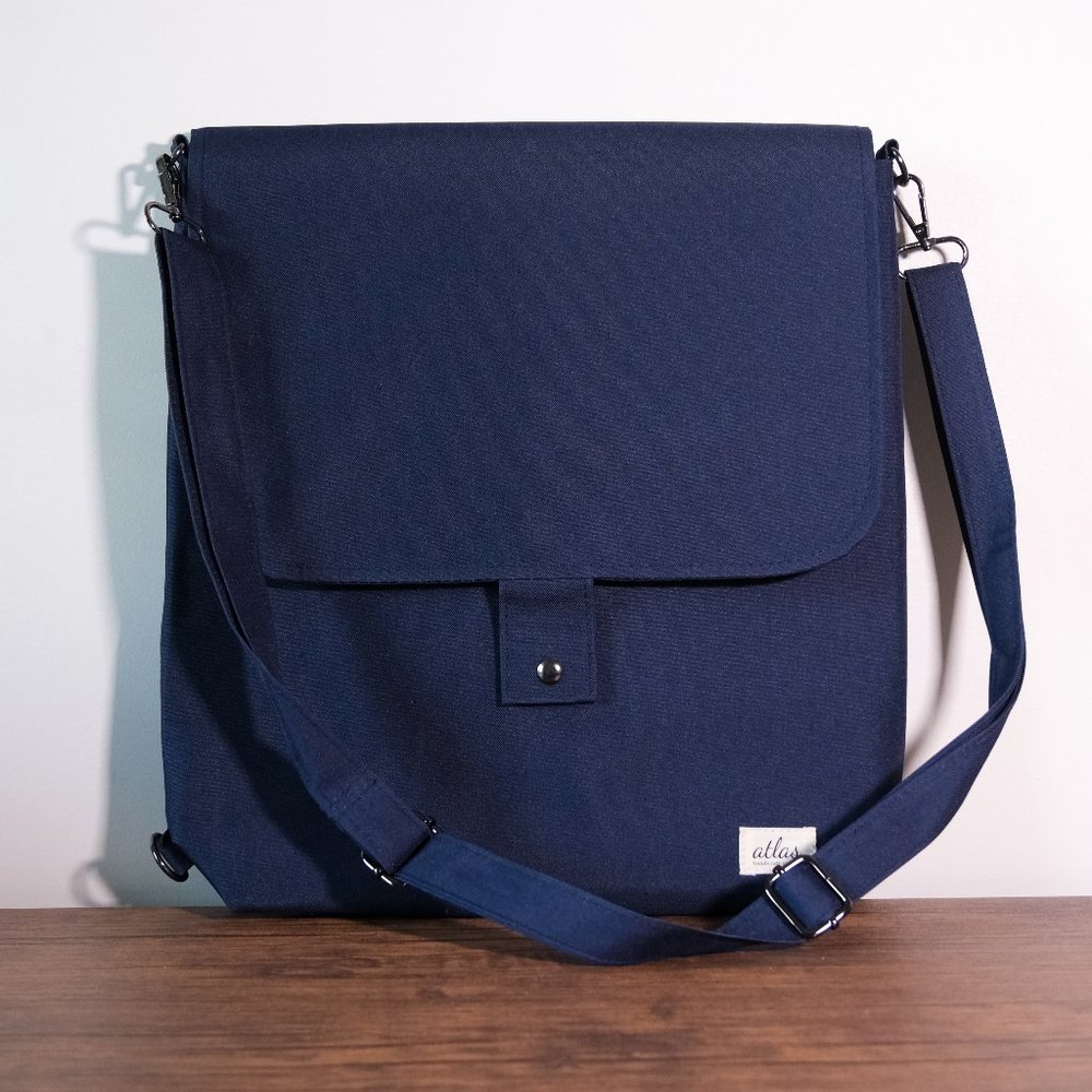 Minimalist Convertible Backpack, Crossbody, Shoulder Purse for 13" Laptop/Tablet